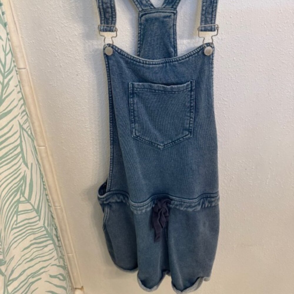 Z SUPPLY Denim Blue Cotton Stretch Overalls